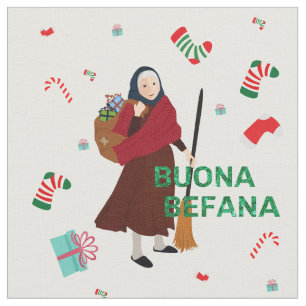noël Sorcière bouona tissu Befana