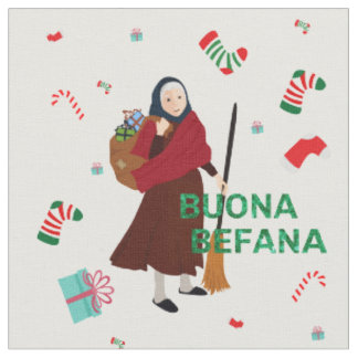 noël Sorcière bouona tissu Befana