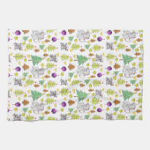 Noël Souris Blanche Serviettes de cuisine (Horizontal)