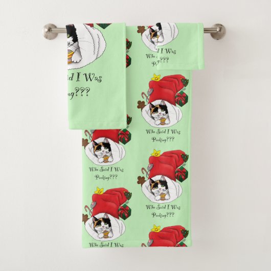 Noël Stocker mignonne Calico Kitten (En situation)