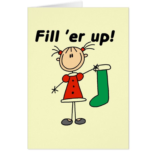 Noël Stocker Remplir 'er Up Tshirts et cadeaux (Devant)