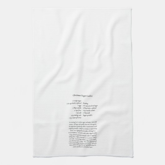 Noël Sucre biscuit Recette Serviette de cuisine (Vertical)