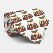 Noël Sugar Plum Pudding Vacances Dessert Cravate (Roulé)