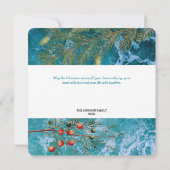 Noël Summer Ocean Beach Joie Carte de Noël (Dos)