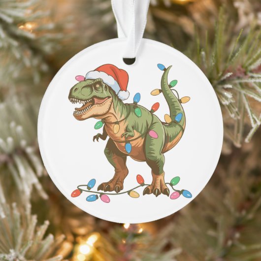 Noël T Rex Dinosaur Xmas Dino Tyrannosaurus (Arbre)