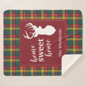 Noël Tartan Clan Buchanan Plaid Home Sweet (Devant (Horizontal))