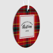 Noël Tartan Plaid Nom de famille Année (devant)