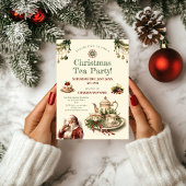 Noël Tea Party Invitation Modèle