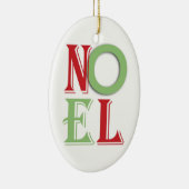 Noel Text Ceramic Ornament (Rechts)