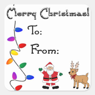 Noël To/From des autocollants