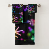 Noël tomber diverses couleurs néon flacons de neig (En situation)