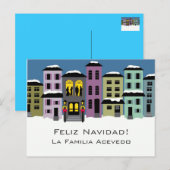 Noël Town ~ Carte Postale Moderne (Devant / Derrière)