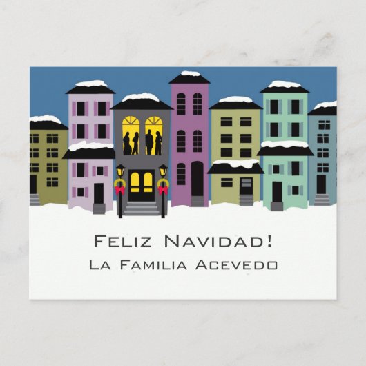Noël Town ~ Carte Postale Moderne (Devant)