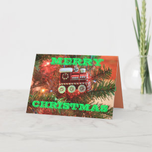 Noël Train Salutation carte de Noël