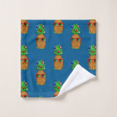 Noël tropical Ananas Noël Noël (Gant de toilette)