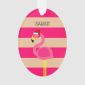 Noël tropical Flamant rose rose (devant)