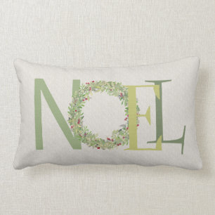 NOEL-typografie met kerstmis Kussen