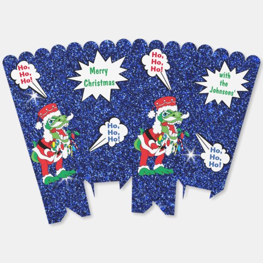 Noël TySantaSaurus Rex Ballotins (Déplié)