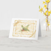 Noël Un Cadeau Carte De Titulaire D'Argent Enfermé (Fleur jaune)