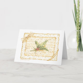 Noël Un Cadeau Carte De Titulaire D'Argent Enfermé