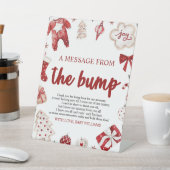 Noël Un Message De La Signe Du Baby shower Bump (In SItu)