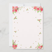 Noël Unicorne Invitation Anniversaire (Dos)