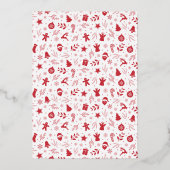 Noël Vacances Cookie Exchange Party Gold (Verso)