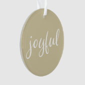 Noël Vacances écriture beige Joyeux (devant)