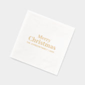 Noël Vacances Élégant Moderne Minimale Or (Gauche)