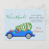 Noël Vacances Faire-part Nous avons déménagé (Devant)