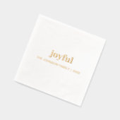 Noël Vacances Joyeux Or moderne (Gauche)