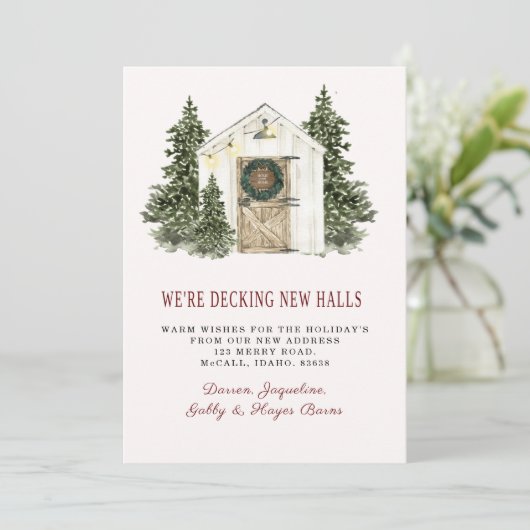 NOËL, VACANCES, NOUVELLE MAISON, Invitation (Debout devant)