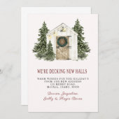 NOËL, VACANCES, NOUVELLE MAISON, Invitation (Devant / Derrière)