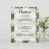 Noël Vacances Tropical Theme Restaurant Menu (Debout devant)