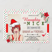 Noël vacances vilain ou belle invitation (Devant / Derrière)