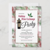 Noël Vacances Vins Invitation de la fête (Devant)