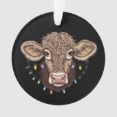 Noël Vache Luminaire Ferme Fermier Noël (devant)