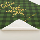 Noël Vert Buffle noir Plaid Star Flocon de neige (3/4)