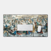 Noël victorien Central Park Currier & Ives (Clavier et souris)