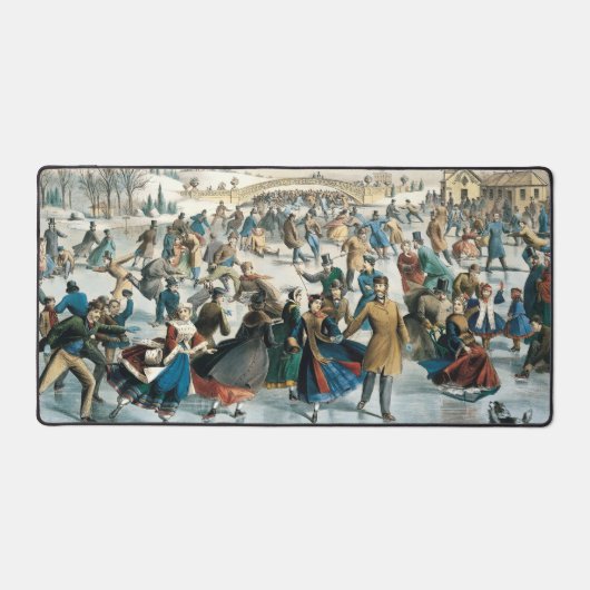 Noël victorien Central Park Currier & Ives (Recto)