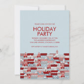Noël Village Fête Invitation (Devant)