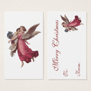 Noël vintage, ange gardien victorien