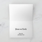 Noël Vintage, Antique Carte du Vieux Monde (Intérieur)