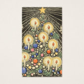 Noël vintage, arbre aux bougies et étoile (Devant)