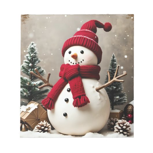 Noël Vintage - Bloc-notes (Devant)