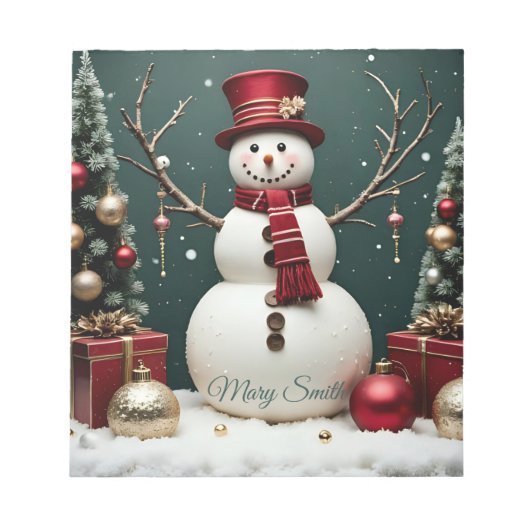 Noël Vintage - Bloc-notes (Devant)