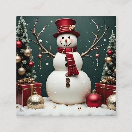 Noël Vintage - Carte de boîtier (Devant)