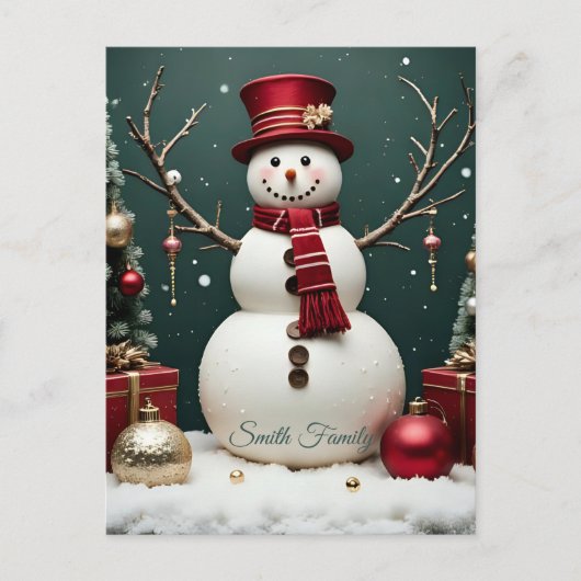 Noël Vintage - Carte de vacances  (Devant)