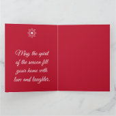 Noël vintage - Carte de vœux pliée (Intérieur)