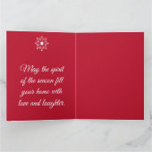 Noël vintage - Carte de vœux pliée (Intérieur)